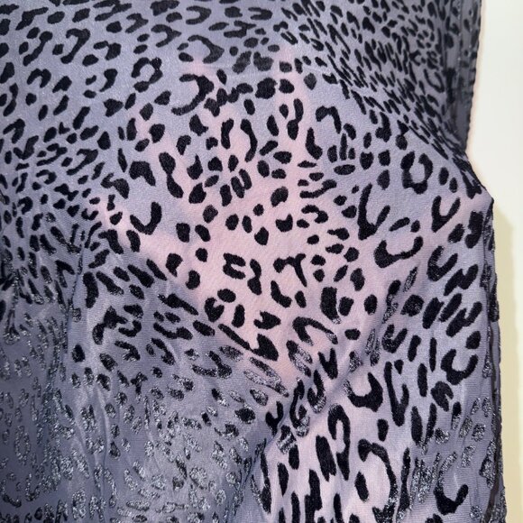 Lane Bryant Womens Sheer Animal Print Blouse Size 22/24 - Picture 4 of 7